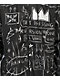 Members Only x Jean-Michel Basquiat Black Windbreaker Jacket
