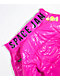 Members Only x Space Jam High Shine Pink Puffer Jacket