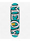 Meow Skateboards Teal Logo 8.0