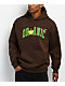 Midnight Organic Collegiate Brown Hoodie - Thumbnail image 1 of 3