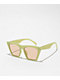Milky Green Cat Eye Gafas de sol