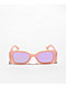 Milky Pink Rectangle Sunglasses