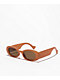 Milky Rust Oval Sunglasses - Thumbnail image 1 of 2