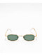 Mini Gold & Green Oval Sunglasses - Thumbnail image 2 of 2
