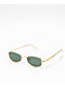 Mini Gold & Green Oval Sunglasses - Thumbnail image 1 of 2