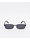 Mini Rectangular Black Sunglasses