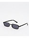 Mini Rectangular Black Sunglasses