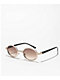 Mini Studded Gold Oval Sunglasses - Thumbnail image 1 of 2