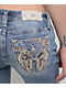 Miss Me Aleah Floral Wing Light Wash Bootcut Jeans - Thumbnail image 4 of 8