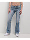 Miss Me Aleah Floral Wing Light Wash Bootcut Jeans - Thumbnail image 1 of 8