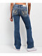 Miss Me Angellica Butterfly Medium Wash Bootcut Jeans - Thumbnail image 2 of 7