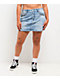 Miss Me Cleo Light Wash Mid Rise Skirt - Thumbnail image 5 of 6