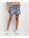 Miss Me Cleo Light Wash Mid Rise Skirt - Thumbnail image 1 of 6