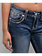 Miss Me Cora Stitched Medium Blue Bootcut Jeans - Thumbnail image 4 of 5