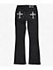 Miss Me Cross Black Wash Bootcut Jeans - Thumbnail image 9 of 13