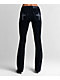 Miss Me Cross Black Wash Bootcut Jeans - Thumbnail image 1 of 13