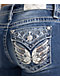 Miss Me Floral Wing Medium Wash Bootcut Jeans - Thumbnail image 4 of 4