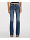 Miss Me Midnight Cross Blue Wash Bootcut Jeans - Thumbnail image 2 of 6