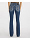 Miss Me Midnight Cross Blue Wash Bootcut Jeans - Thumbnail image 1 of 6