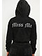 Miss Me Washed Black Crop Zip Hoodie - Thumbnail image 9 of 9