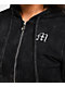 Miss Me Washed Black Crop Zip Hoodie - Thumbnail image 3 of 9