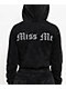 Miss Me Washed Black Crop Zip Hoodie - Thumbnail image 4 of 9