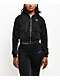 Miss Me Washed Black Crop Zip Hoodie - Thumbnail image 5 of 9