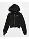 Miss Me Washed Black Crop Zip Hoodie - Thumbnail image 7 of 9