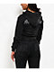 Miss Me Washed Black Crop Zip Hoodie - Thumbnail image 2 of 9