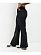 Miss Me Washed Black Flare Sweatpants - Thumbnail image 7 of 9