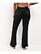 Miss Me Washed Black Flare Sweatpants - Thumbnail image 1 of 9