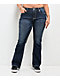 Miss Me Wing Medium Blue Wash Bootcut Jeans - Thumbnail image 3 of 5