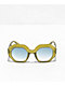 Misty Olive Octagonal Sunglasses - Thumbnail image 2 of 2