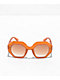 Misty Orange Octagonal Sunglasses - Thumbnail image 2 of 2