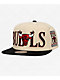 Mitchell & Ness Chicago Bulls Across The Board Cream & Black Snapback Hat - Thumbnail image 1 of 2