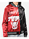 Mitchell & Ness Chicago Bulls Split Black & Red Satin Jacket