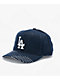 Mitchell & Ness LA Dodgers Run Stitch Navy Denim Snapback Hat - Thumbnail image 1 of 6