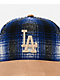 Mitchell & Ness Los Angeles Dodgers Plaid Out Blue & Brown Snapback Hat - Thumbnail image 3 of 5