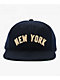 Mitchell & Ness New York Yankees Metro Roots Melton Wool Navy Vintage Strapback Hat - Thumbnail image 3 of 4