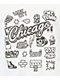 Mitchell & Ness x NBA Bulls Doodle camiseta blanca
