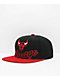 Mitchell & Ness x NBA Bulls Low Big Face Black & Red Snapback Hat 
