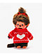 Monchhichi Red Heart Sweater Vinyl Plush Toy - Thumbnail image 3 of 3