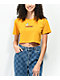 Monet Bea Butterfly Yellow Crop T-Shirt 