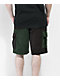 Monet Casper Brown & Green Corduroy Cargo Shorts - Thumbnail image 2 of 3