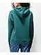 Monet Mason Blurred Flowers Turquoise Hoodie - Thumbnail image 4 of 4
