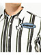 Monet Puppet camisa de manga corta blanca, negra y verde con botones