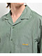 Monet Skateboards Banks Poplin Green Stripe Button Up Shirt - Thumbnail image 3 of 3