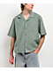 Monet Skateboards Banks Poplin Green Stripe Button Up Shirt - Thumbnail image 1 of 3