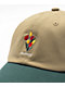 Monet Skateboards Bouquet Tan & Green Strapback Hat - Thumbnail image 3 of 3