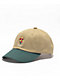 Monet Skateboards Bouquet Tan & Green Strapback Hat - Thumbnail image 1 of 3